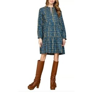Tuckernuck Olivia James the Label Waverly Dress Size L Mini Of The‎ Grid Might
